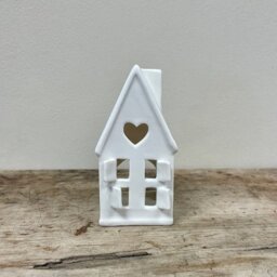 Dainty House Tea Light Holder - White - thumbnail 3