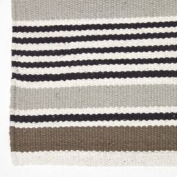 Homescapes Striped Cotton Scandi Style Rug - Beige / 150cm - thumbnail 3