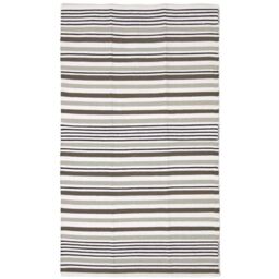 Homescapes Striped Cotton Scandi Style Rug - Beige / 150cm - thumbnail 2