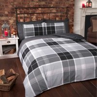 Argyle Checks Cotton Duvet Set With Pillowcase - Multicolor / Single