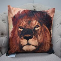 Aslan Lion Cushion Cover (43x43) Multicolor - Multi