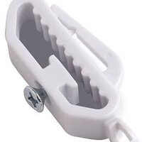 White Aluminium Curtain Track - White / 1cm