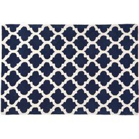 Bosie Kensington Townhouse Navy Blue and White Rug - Blue