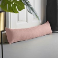 Velvet Chenille Draught Excluder - Blush