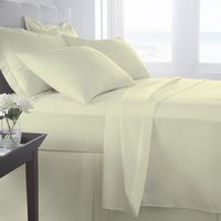 400 Thread Count Fitted Sheet - Cream / Superking
