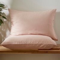 Touch of Linen Housewife Pillowcase Pair - Seashell Pink