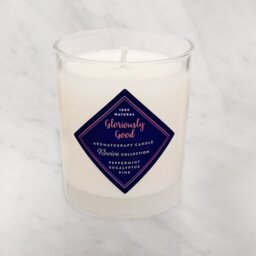 Peppermint, Eucalyptus and Pine Aromatherapy Candle  - White - thumbnail 4