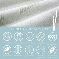 Contoured Memory Foam Bamboo Pillow - White