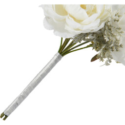 Ivory Peony Bouquet - White - thumbnail 4