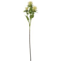 Set of 3 Safflower Artificial Flower Sprays - Cream - thumbnail 1