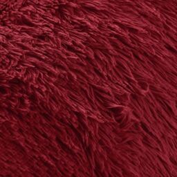 Alaska Red Thermal Plush Fluffy Faux Fur Duvet Set - Red / Single - thumbnail 3