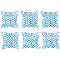 Printed Outdoor Garden Scatter Cushion - Blue Grey / 6 - image 1