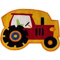Kids Tractor Rug - Red