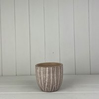 Sturdy Sand Wave Pot Plant pot - Light Sand