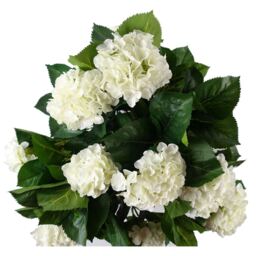 Luxury Flowering Artificial Trees - 75cm White Hydrangea / 75cm / 50cm - thumbnail 3