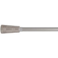 Verona Extendable Curtain Pole - Polished Steel / 120 - 210 cm