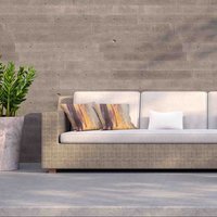 Abstract Grunged Paint Outdoor Cushion - Brown / 45cm - image 1