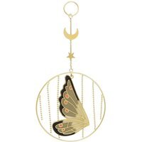 Fairy Wing Hanging Decoration - Green/Gold - image 1