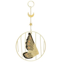 Fairy Wing Hanging Decoration - Green/Gold - thumbnail 4