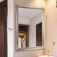 MirrorOutlet Lancaster Champagne Silver Extra Large Mirror - Silver
