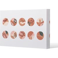 plant and textures in autumn style Canvas Print - Pink / 91cm / 61cm - image 1