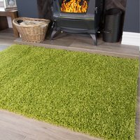 Soft Shaggy Area Rug - Fern Green / 190 x 133cm - thumbnail 1