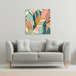 artistic abstract leaves Canvas Print - Yellow / 77cm - thumbnail 2