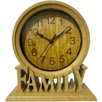 Vintage Family Non Ticking Desk Clock Retro Mantel Clocks Brown - Brown