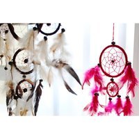 Bali Dreamcatcher - Medium Round CreamCoffeeChoc with Legend Card - Cream