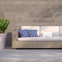 Tribal Art Ikat Ogee In Traditional Classic Blue Outdoor Cushion - Blue / 60cm - image 1