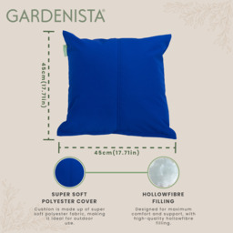 "Premium 18"" Centre Join Garden Scatter Cushion - Blue / 8" - thumbnail 4