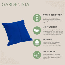"Premium 18"" Centre Join Garden Scatter Cushion - Blue / 8" - thumbnail 3