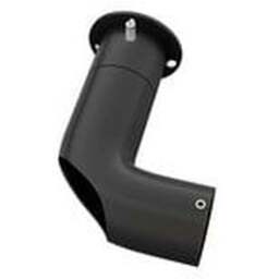 28mm Room Darkening Corner Bracket for Curtain Poles - Black - Black - thumbnail 2