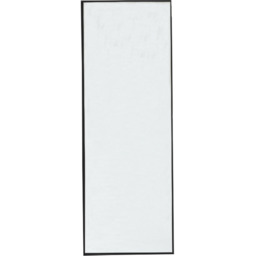 Rectangular Metal Frame Over the Door Full Length Mirror - Black - thumbnail 2