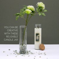 Purifying Magic Spell Candle with Gemstones - White