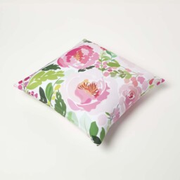 Pink Peony Outdoor Cushion 45 x 45 cm, Set of 2 - Pink & Green - thumbnail 5