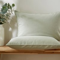 Touch of Linen Housewife Pillowcase Pair - Pistachio Green