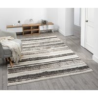Eleanor Modern Embossed Contemporary Living Room Area Rug - Mocha / 170cm - thumbnail 1