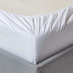 1000 Thread Count Egyptian Cotton Extra Deep Fitted Sheet - White / Double - thumbnail 2