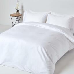 1000 Thread Count Egyptian Cotton Extra Deep Fitted Sheet - White / Double - thumbnail 3