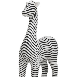Zebra Ornament - Black and White - thumbnail 4