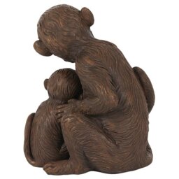 Monkey Mother and Baby Mother's Day Gift - Brown - thumbnail 2