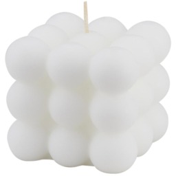 Rubik's Cube Scented Soy Wax Candle - White - thumbnail 4