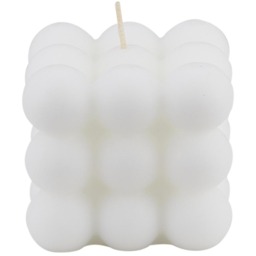 Rubik's Cube Scented Soy Wax Candle - White - thumbnail 5