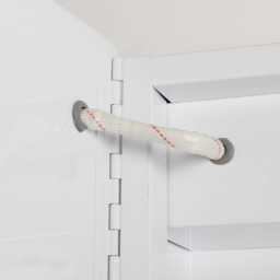 Wall-Mounted Bathroom Mirror Cabinet with LED Lights - Silver / 50cm - thumbnail 5