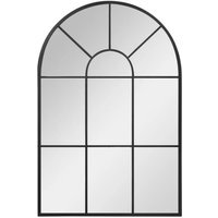 Modern Arched Wall Mirror - Black - image 1
