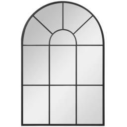 Modern Arched Wall Mirror - Black - thumbnail 2