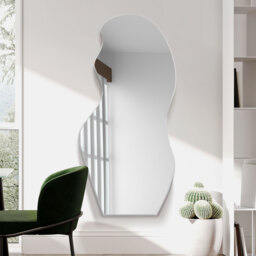 Frameless Pond Leaner Wall Mirror- Silver - Silver - thumbnail 2
