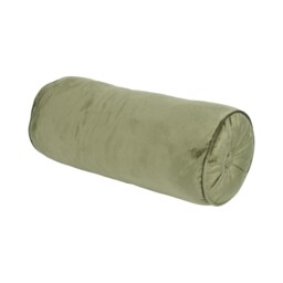 Soft Velvet Bolster Cushion - Green - thumbnail 3
