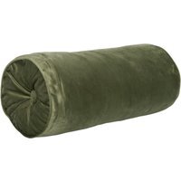 Soft Velvet Bolster Cushion - Green